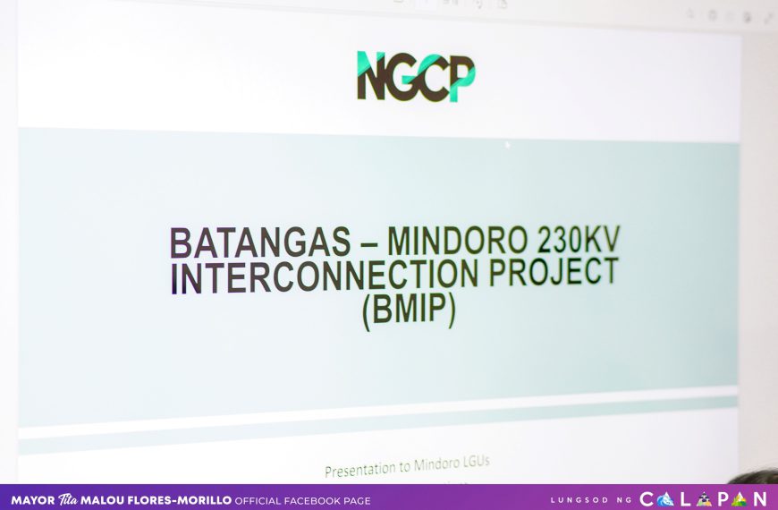 NGCP, iprinisinta ang Batangas-Mindoro interconnection project sa Pamahalaang Lungsod