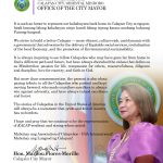 Calapan City Mayor Malou Flores-Morillo’s message to the association of Calapeños USA International