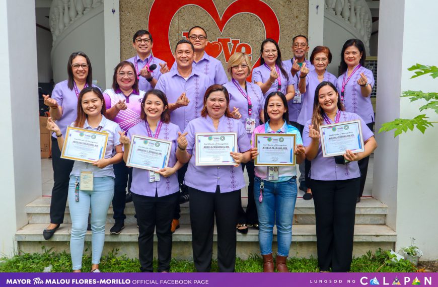 Pagbati para sa mga huwarang kawani ng Pamahalaang Lungsod ng Calapan