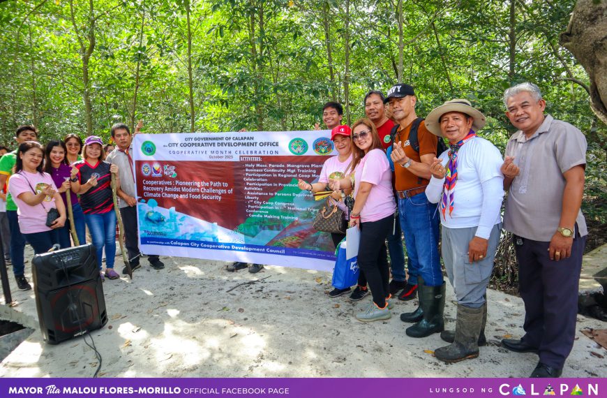 Mangrove planting, isinagawa kasama si City Mayor Marilou F. Morillo at ang mga kasapi ng iba’t ibang kooperatiba ng Lungsod ng Calapan