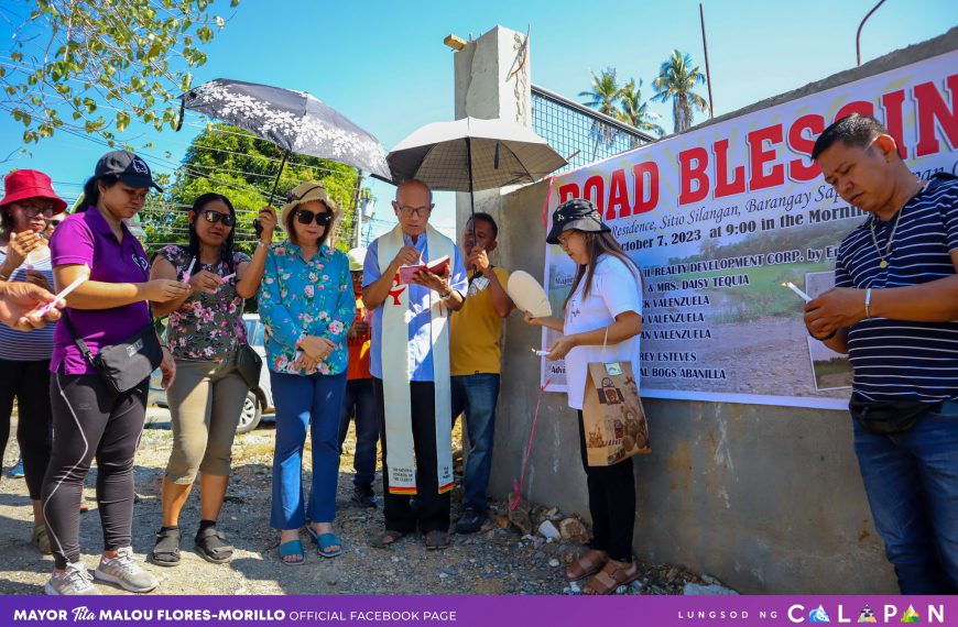 Blessing of road in Sitio Silangan, Barangay Sapul