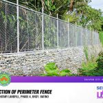 Construction of perimeter fence in category 2 sanitary landfill phase 4