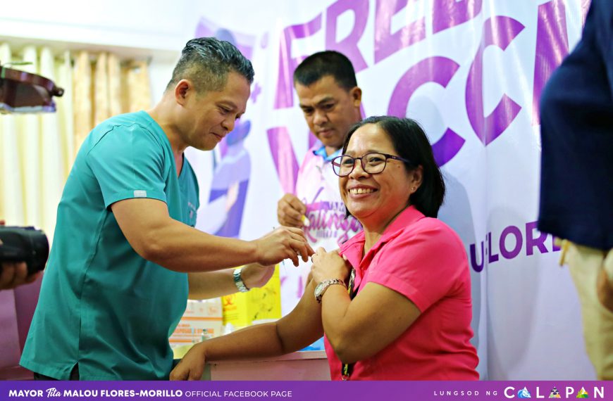 Mayor Morillo: Libreng flu & pneumonia vaccine para sa mga Calapeño