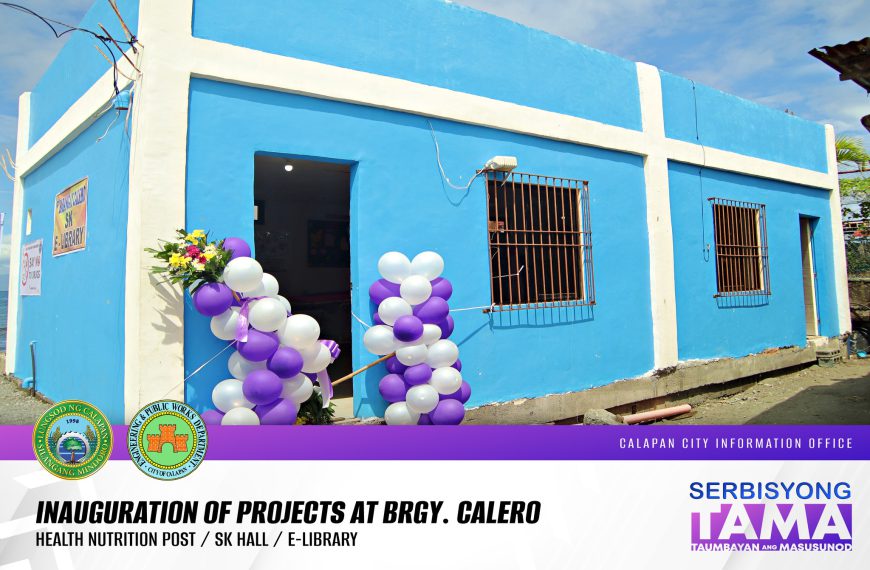 Inagurasyon ng mga proyekto sa Brgy. Calero