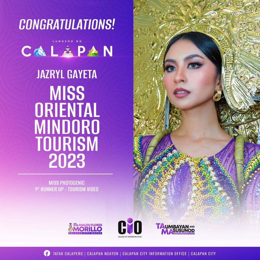 Gayeta is Ms. Oriental Mindoro Tourism 2023!