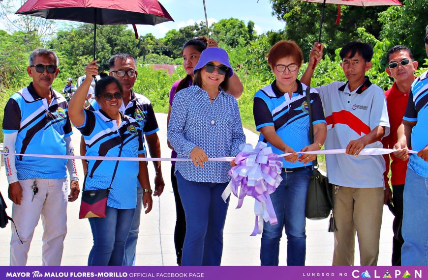 Inauguration of (3) Concrete Road Project of the City Government of Calapan under the Morillo Administration