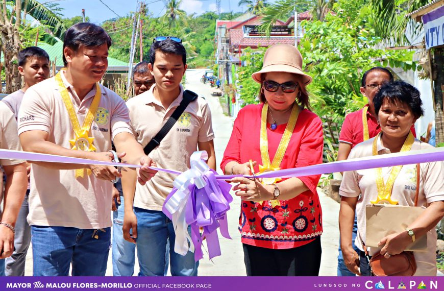 Inauguration of concreted street at Brgy. Suqui