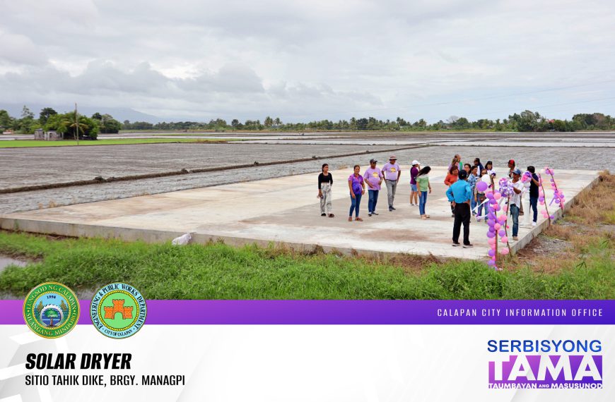 Solar dryer para sa Managpi Farmers Association