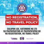No registration, No travel policy