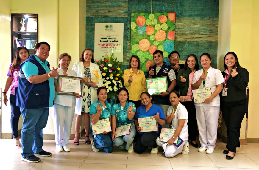 Maria Estrella General Hospital, hinirang na Best Mother-Baby Friendly Hospital