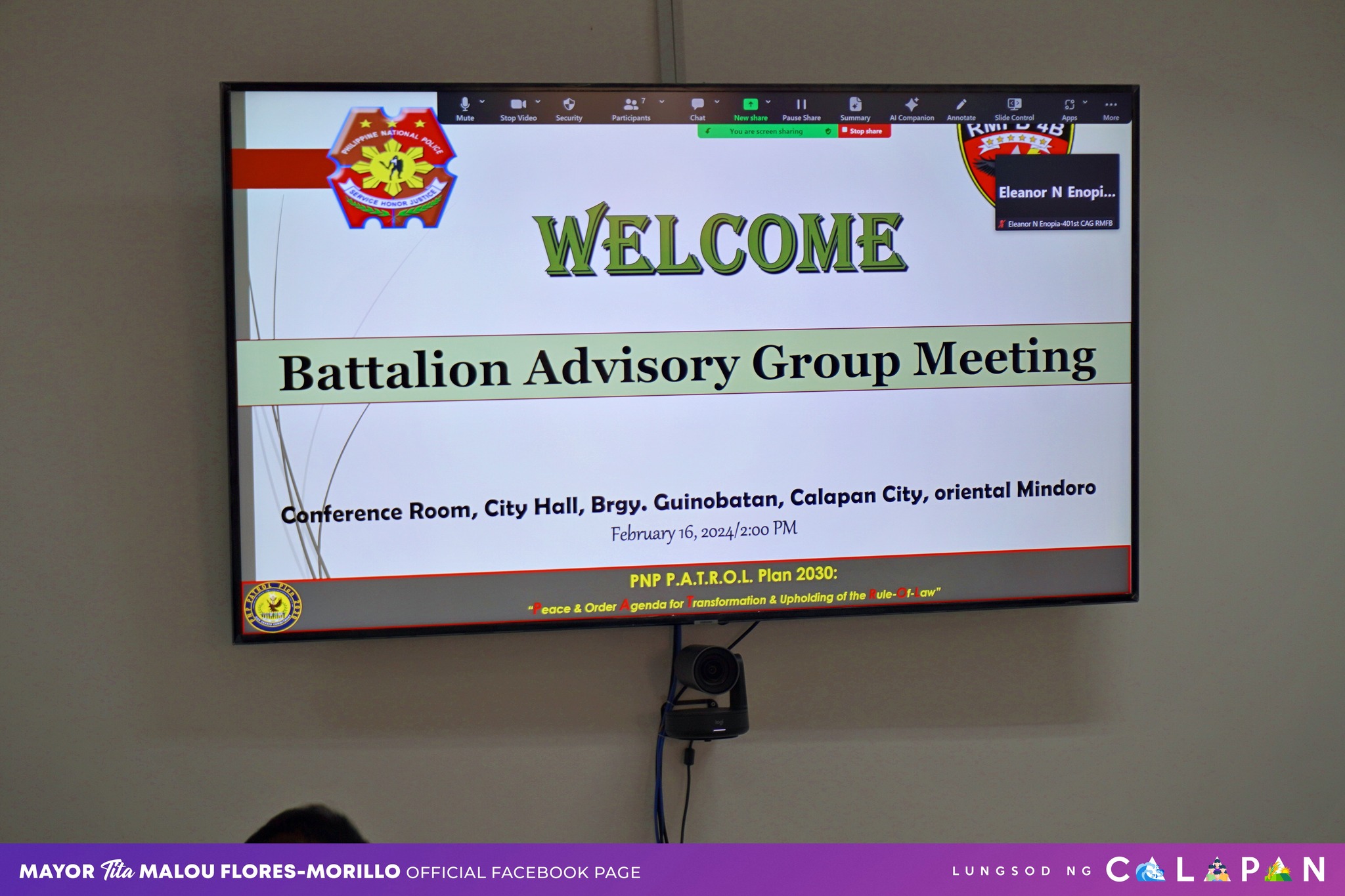 Battalion Advisory Group meeting CY 2024