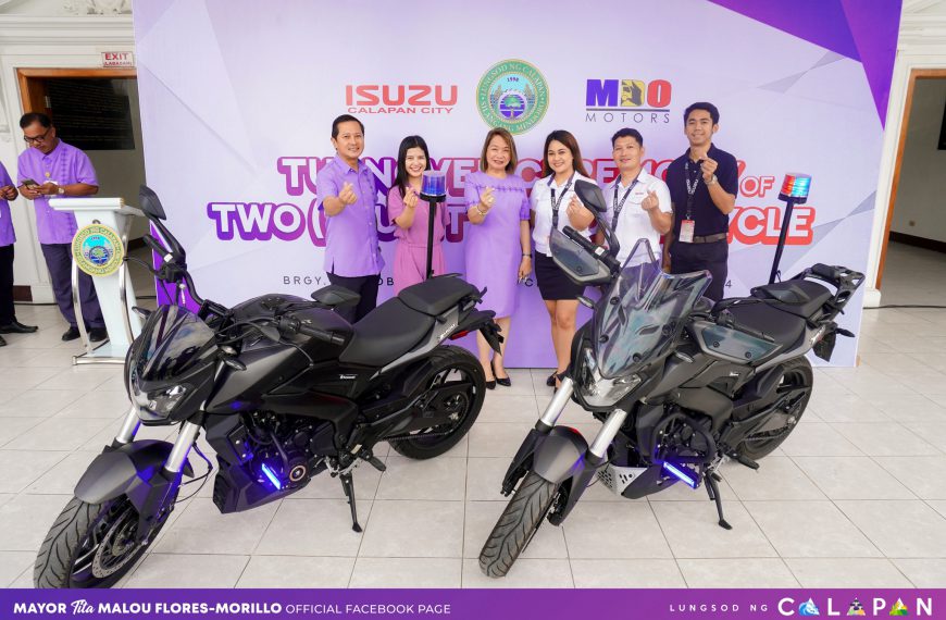 Turnover ceremony of two (2) unit of Kawasaki Motorcycle, binigyang daan ng Isuzu Calapan City