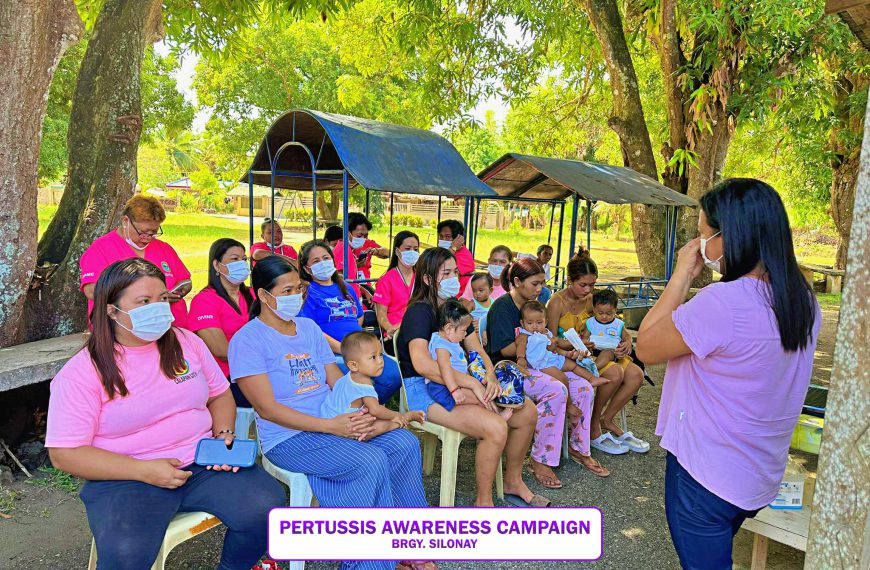 Pertussis Awareness Campaign sa mga Calapeño mula sa iba’t ibang barangay