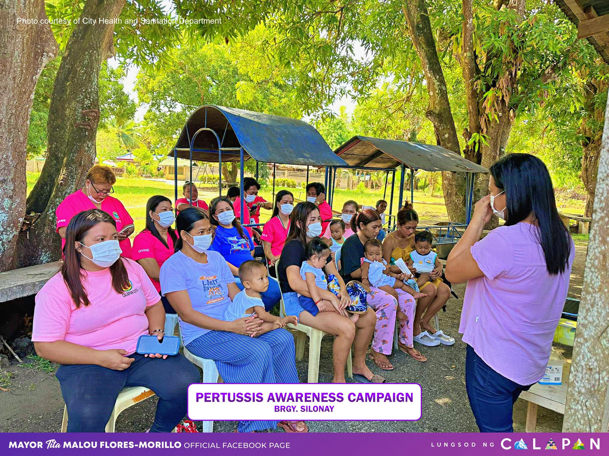 Pertussis Awareness Campaign sa mga Calapeño mula sa iba’t ibang barangay