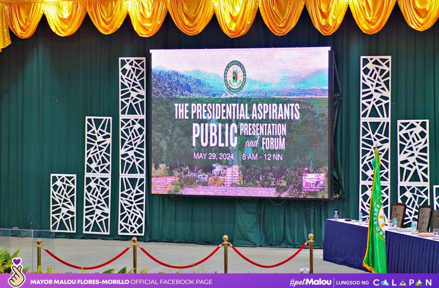 The Presidential aspirants, public presentation and forum