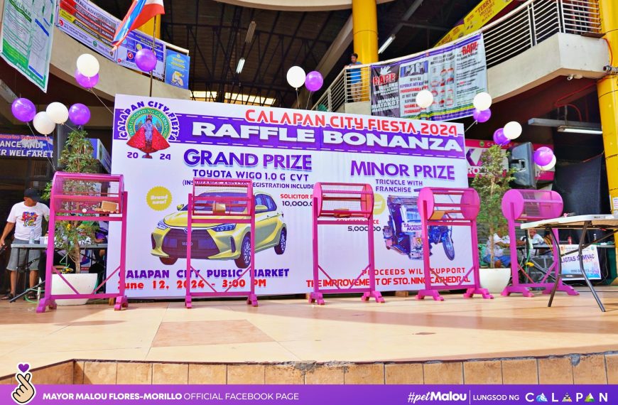 CALAPAN CITY FIESTA 2024 RAFFLE BONANZA