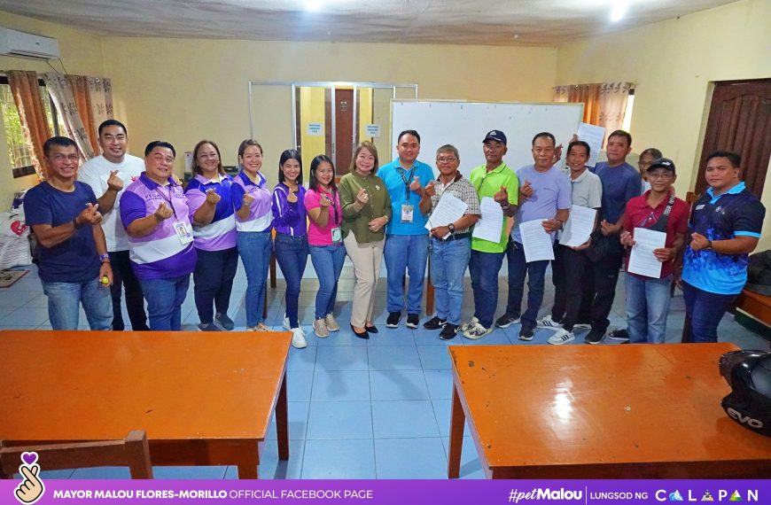 MOA SIGNING NG 4 NA UNIT NG LEVEE MAKER PARA SA GRUPO NG MAGSASAKANG CALAPEÑO