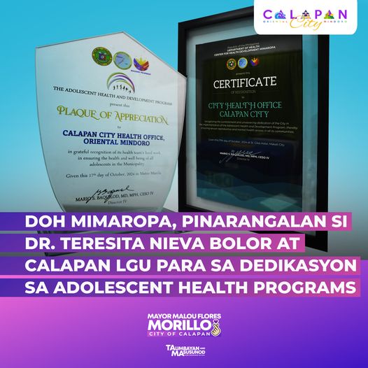 Parangal mula sa DOH